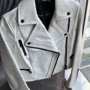 Proenza Schouler white leather jacket